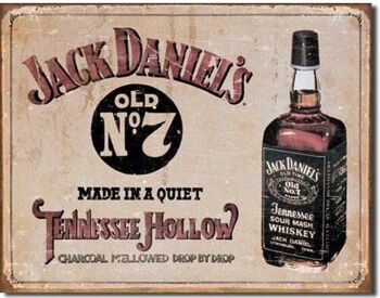 Plaque en tôle US Jack Daniels Tennessee Hollow