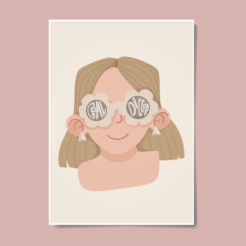 Goal Digger Inspiring Scandi Kids Wall Art Decor