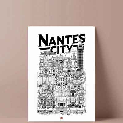 Affiche Nantes City Version 2022