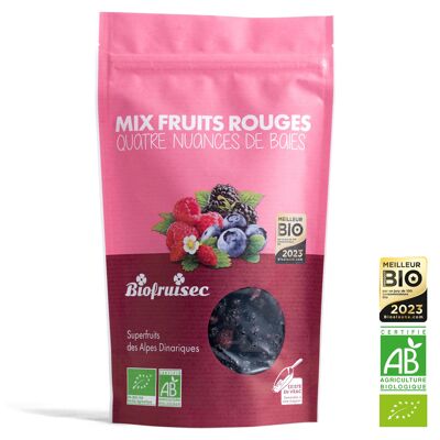 Mix Dried Organic Red Superfruits from the Dinaric Alps | 100 g zip bag.