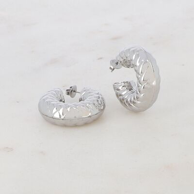 Antalya Hoop Earrings - Silver