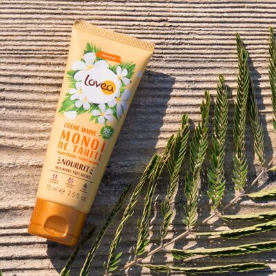 Hand Cream - Monoi de Tahiti - Designation of origin - Very dry skin - 98% natural origin - Silicone free
