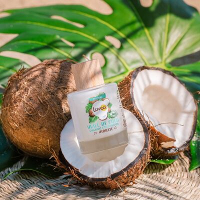 Bio-Kokosöl – Spendet Feuchtigkeit – Zertifiziert BIO – Mehrzweck – Trockene Haut – Trockenes Haar – 100 % natürlichen Ursprungs