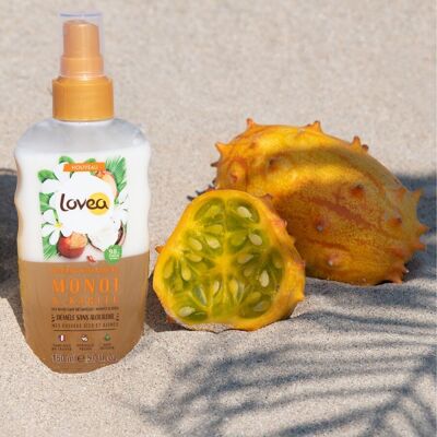 Leave-In Detangler - Monoi and Shea Oil - Dry and Damaged Hair - 98% Natural Origin - Silicone Free