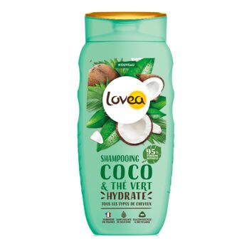 Shampooing - Hydratant - Eau de Coco & Thé Vert - Tous Types de Cheveux - 95% d'origine naturelle - Sans silicone - Sans sulfates 2