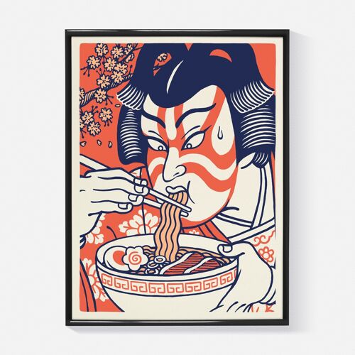 Affiche "Kabuki Ramen" (Format 50x70cm, 30x40cm ou A4)