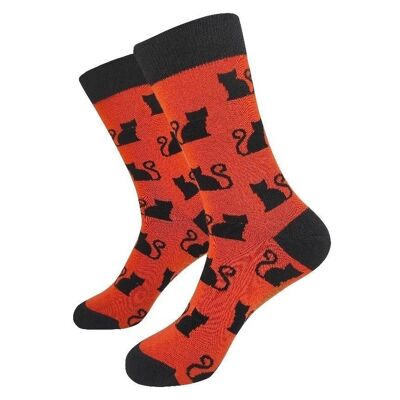 Cat Socks - Tangerine Socks