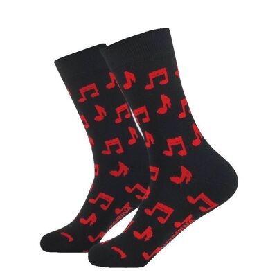 Musiknoten-Socken - Tangerine-Socken