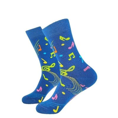 Musical Notes Socks - Tangerine Socks