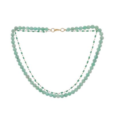 Gems amazonite necklace and chain