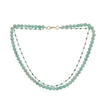 Collier et chaîne amazonite gemmes