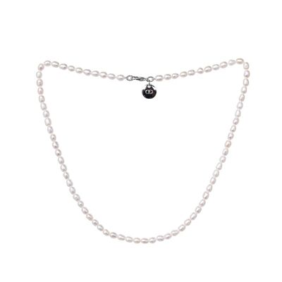 Rice cultured pearl necklace in the shape of rice