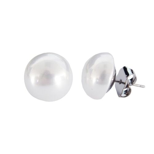Pendientes Basic perla mabe 14mm