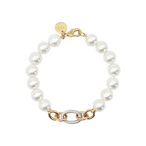 Pulsera Clasic Chain perlas y cadena