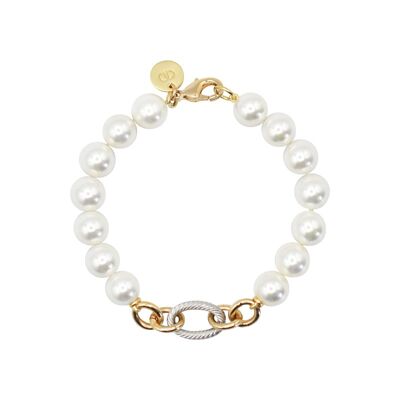 Classic Chain bracelet pearls and chain