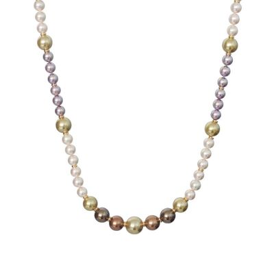 Champagne pearl necklace