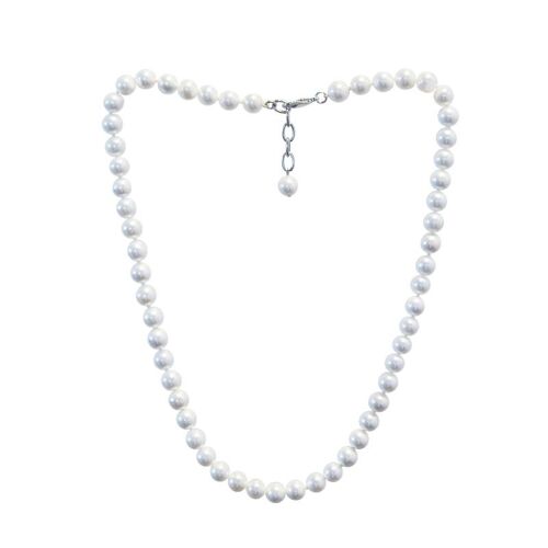 Collar perlas blancas 8x50