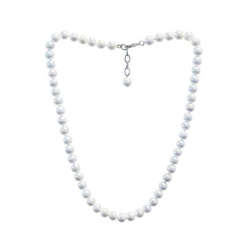 Collier de perles blanches 8x50