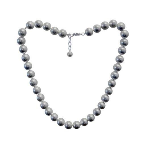Collar perlas gris 12x50