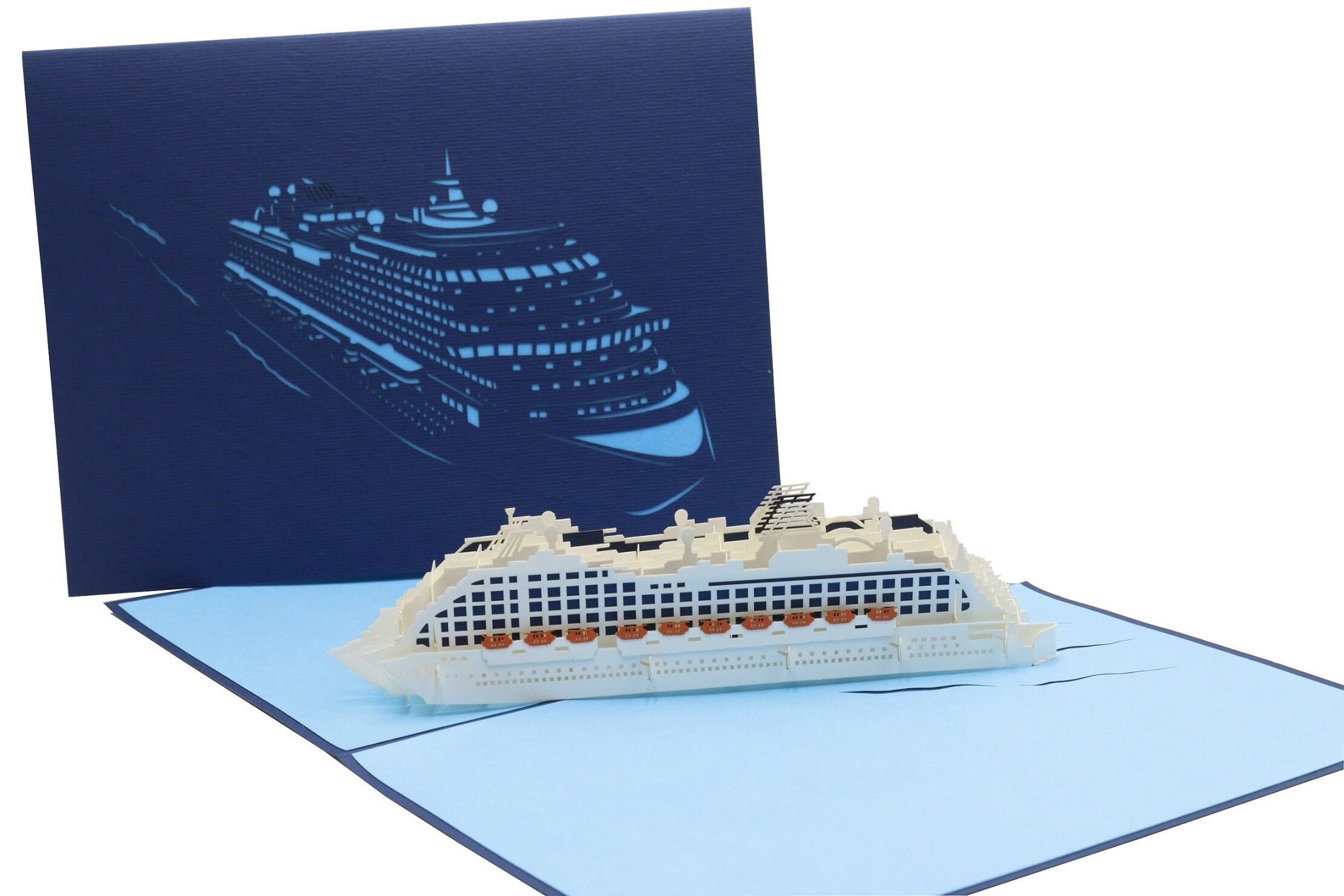 Kreuzfahrtschiff Pop-Up-Karte 3d Klappkarte