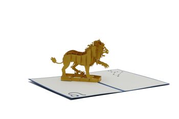 Leo Zodiac Pop Up Card Carte pliée 3D 3