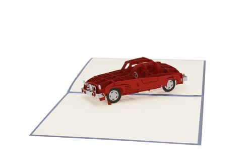 Auto, Oldtimer Pop-Up-Karte 3d Klappkarte