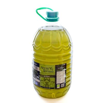 Extra Virgin Olive Oil HojiBlanco + Picual + Organic Verdial 5 Liters