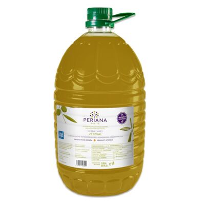 Variété d'huile d'olive extra vierge : Verdial - NON FILTRÉ - 5 Litres