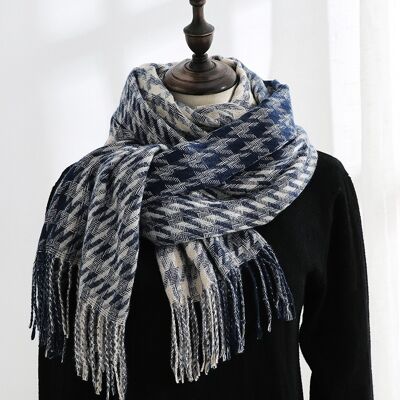 Warm Imitated Cashmere Sweet Tassled Shawl Scarf