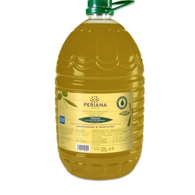 Aceite de Oliva Virgen Extra. Variedad: Verdial - Recolección Temprana - 5 Litros