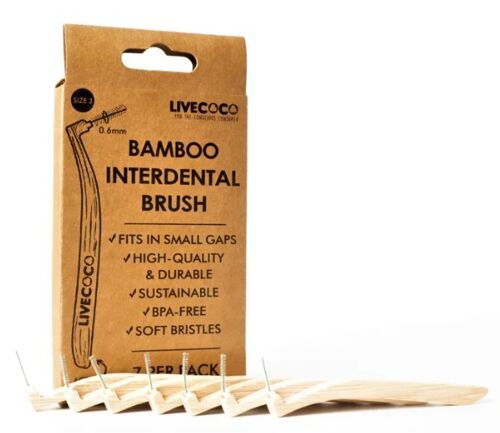 0.4mm Bamboo Interdental Brushes (Reusable-7 Pack)