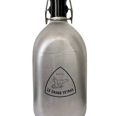 Original quadratische Recycling-Aluminium-Wasserflasche 1 Liter