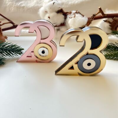 2023 Christmas Ornament, Evil Eye Ornament, 2023 Charm, Good Luck Ornament, Home Ornament, Christmas Gift.