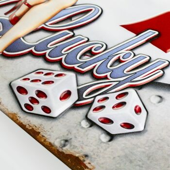 Plaque décoration métal Jeux Poker Casiso 4