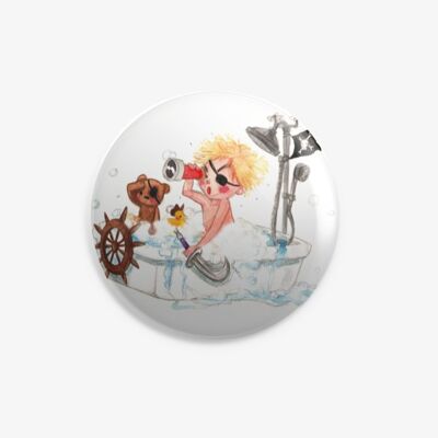 Button bathtub pirate 25mm