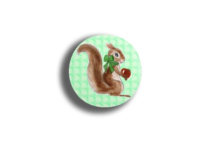 Pulsante scoiattolo di Natale