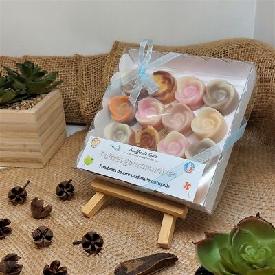 Fondant parfumé en coffret thème - Gourmandises - fondant bougie de cire naturelle