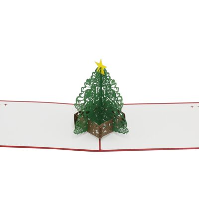 Biglietto pop-up albero di Natale Biglietto pieghevole 3D