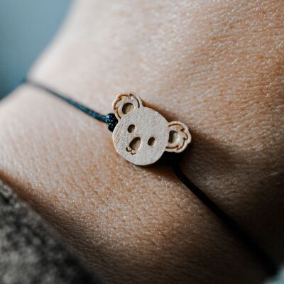 Bracciale in legno "Orso koala"