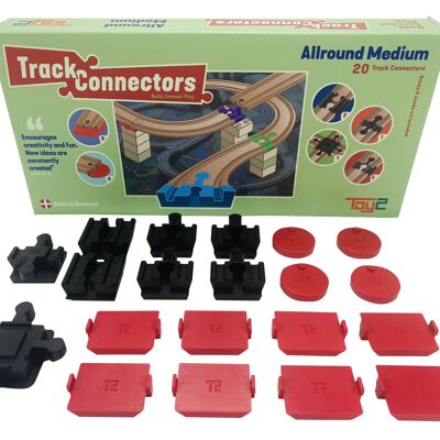 Allround Medium - Wooden Train Track Connectors - Train Accessories