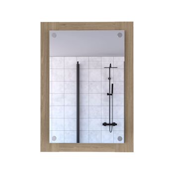 Miroir de salle de bain Vanguard. rectangulaire. 70CM W X 3.9CM D X 19.7CM L. Rovère 1