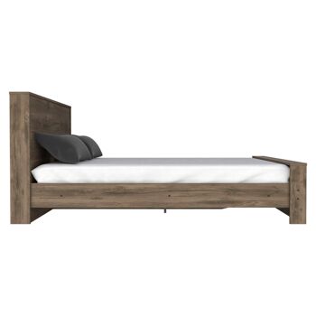 Cadre de lit simple Kaia, 51,6 cm de largeur x 212,5 cm de profondeur x 120 cm de longueur, noir 5