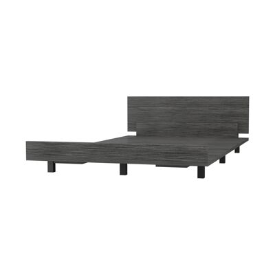 Marco de Cama Sencilla Kaia, 51.6CM A X 212.5CM P X 120CM L, Gris