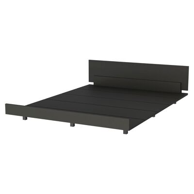 Kaia Queen Bed Frame, 51.6CM W X 212.5CM D X 160CM L, Black