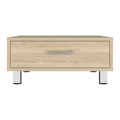 Table Basse Beijing 1 Tiroir, 26,3 CM H X 60 CM P X 60 CM L, Miel