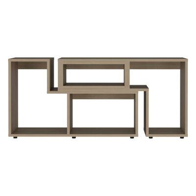 Beijing Extendable TV Stand with 6 Cabinets, 54.5 CM H X 35.3 CM D X 120/160 CM W, Honey