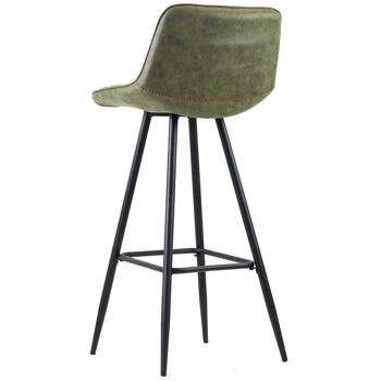 Paliano Tabouret Microfibre Vert 7x43cm 4