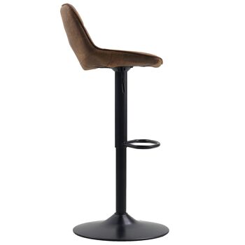 Senales Tabouret de Bar Microfibre Marron 8x43cm 3