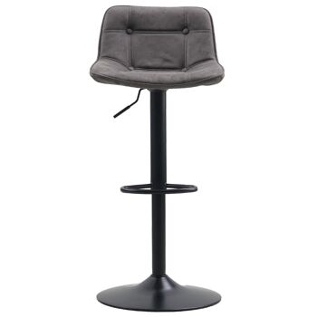 Tabouret Marling Microfibre Anthracite 8x43cm 2