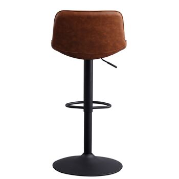 Tabouret de Bar Stulles Cuir Artificiel Cognac 8x43cm 5